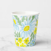 Aquarell Die Blume des Feldes . Chamomile Pappbecher (Links)