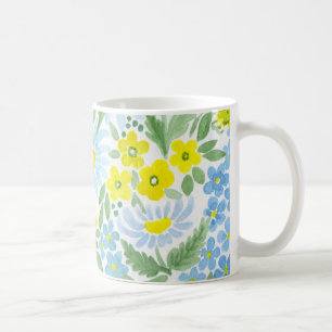 Aquarell . Die Blumen des Feldes . Kamille Kaffeetasse