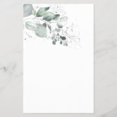 Aquarell Die Schürze Brautparty Spielkarte Flyer (Hinten)