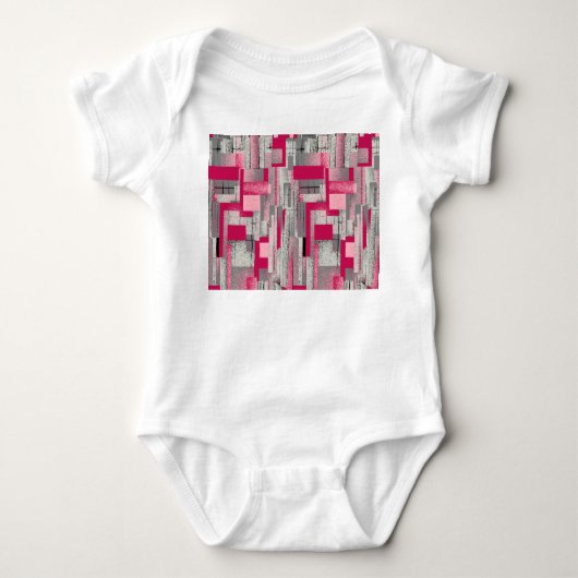 Aquarell-Digital-Patchwork: nahtloses Muster Baby Strampler (Vorderseite)