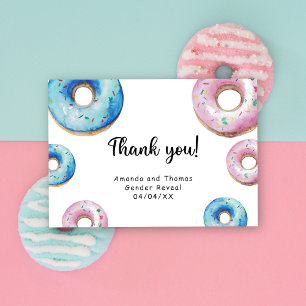 Aquarell-Donuts Danke Geschlecht verraten