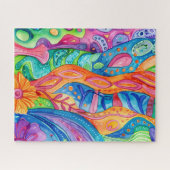Aquarell-Doodle-Puzzle Puzzle (Horizontal)