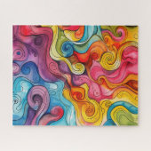Aquarell-Doodle-Puzzle Puzzle (Horizontal)