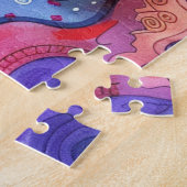 Aquarell-Doodle-Puzzle Puzzle (Seite)
