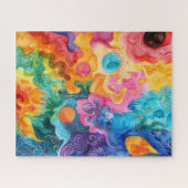 Aquarell-Doodle-Puzzle Puzzle (Horizontal)