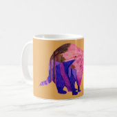 Aquarell-Doppelexposition Pocahontas Kaffeetasse (Vorderseite Links)