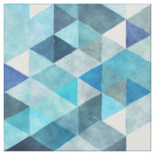 Aquarell-Dreiecke blau Stoff (Muster)