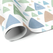 Aquarell-Dreiecke Geschenkpapier (Rolleneckpunkt)