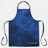 Aquarell dunkelmarineblau Hobbymaler Ihren Namen Schürze (Vorderseite)