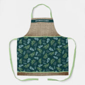 Aquarell Dunkles Florales Gartenpersonalized Schürze (Vorderseite)