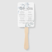 Aquarell Dusty Blue Dusty Sage Helen Fächer (Vorderseite)