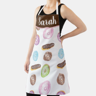 Aquarell-Eclairs-Donuts-Spaß-Whimsical-Süß Schürze