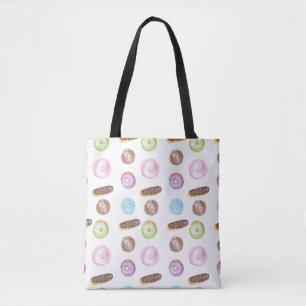 Aquarell-Éclairs-Donuts-Spaß-Whimsical-Süß Tasche