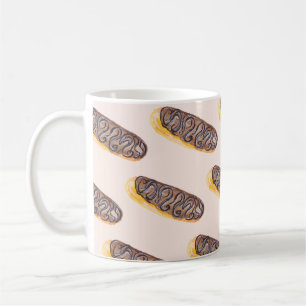 Aquarell-Eclairs Donuts Spaß Whimsical Süßigkeiten Kaffeetasse