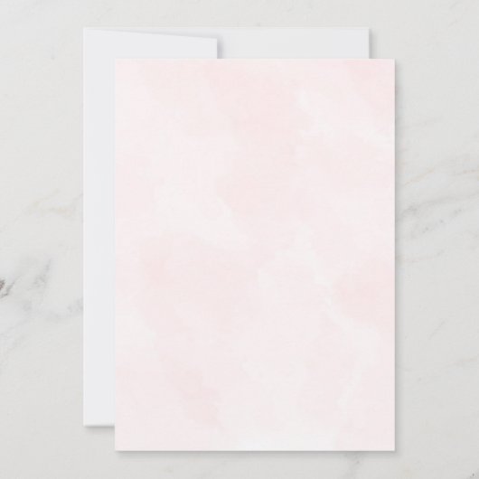 Aquarell Eiffel Tower Paris Baby Dusche Party Einladung (Rückseite)