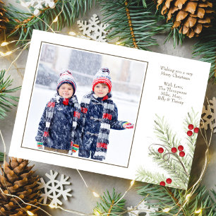 Aquarell Ein Foto Holly Berries Weihnachten