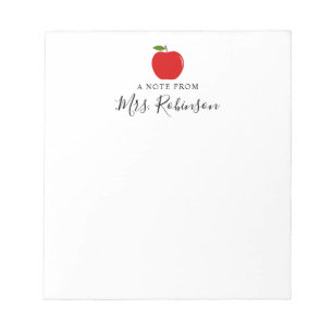 Aquarell Ein Hinweis von Lehrer Notizblock