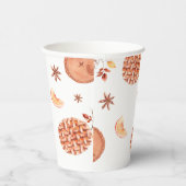 Aquarell Ein Süsse Pie ist auf dem Weg Babydusche Pappbecher (Rechts)