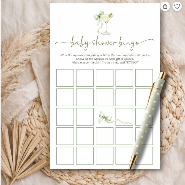 Aquarell Ein winzig kleines Baby-Schw shower-Bingo (Von Creator hochgeladen)