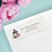 Aquarell Eine rustikale Laterne mit Zinnspitzen