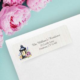 Aquarell Eine rustikale Laterne mit Zinnspitzen