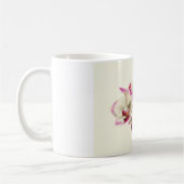 Aquarell einer Orchidee, Phalaenopsis - Kaffeetasse (Links)