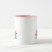 Aquarell-Einhorn-Blumenkrone Tasse (Zentrum)