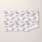 Aquarell-Einhorn-Märchen-Muster Badhandtuch Set (Handtuch)