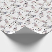 Aquarell-Einhorn-Märchen-Muster Geschenkpapier (Ecke)