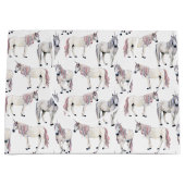 Aquarell-Einhorn-Märchen-Muster Große Geschenktüte (Vorderseite)