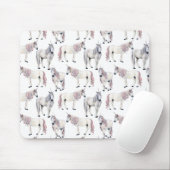 Aquarell-Einhorn-Märchen-Muster Mousepad (Mit Mouse)