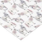 Aquarell-Einhorn-Märchen-Muster Tischdecke (Schrägansicht)