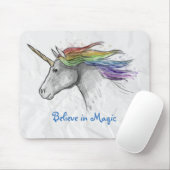 Aquarell-Einhorn Mousepad (Mit Mouse)