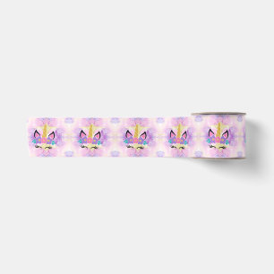 Aquarell Einhorn Satinband