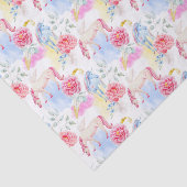 Aquarell-Einhorn-u. Pegasus-Muster Seidenpapier (Ausschnitt)