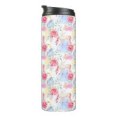 Aquarell-Einhorn-u. Pegasus-Muster Thermosbecher (Nach rechts gedreht)