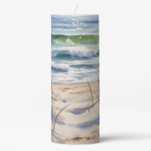AQUARELL EINSAME SANDSTRANDSZENE