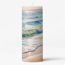 AQUARELL EINSAME SANDSTRANDSZENE