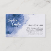 Aquarell-einzigartige Visitenkarten Visitenkarte (Rückseite)