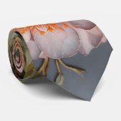 Aquarell Einzigartiger Luxus Blume Print Krawatte (Gerollt)