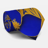 Aquarell Einzigartiger Luxus Blume Print Krawatte (Gerollt)