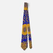 Aquarell Einzigartiger Luxus Blume Print Krawatte (Vorderseite)