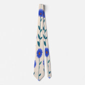 Aquarell Einzigartiger Luxus Blume Print Krawatte (Vorderseite)