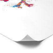 Aquarell-Eislaufen Poster (Ecke)