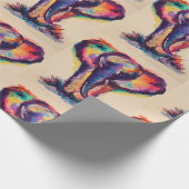 Aquarell-Elefant-Packpapier Geschenkpapier (Ecke)