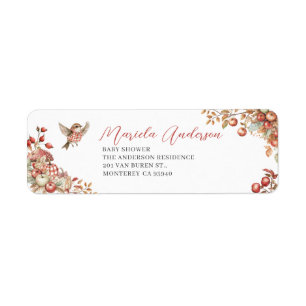 Aquarell Elegant der Apfel unserer Baby Show