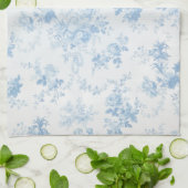Aquarell Elegante Blüten Geschirrtuch (Gefaltet)