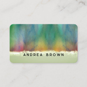 Aquarell elegante, doppelseitige, benutzerdefinier visitenkarte