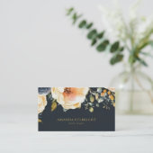 Aquarell Elegante Flora Moderner Innenarchitekt Visitenkarte (Stehend Vorderseite)