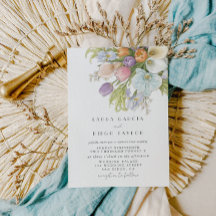 Aquarell Elegante Florale Pastell Hochzeit
